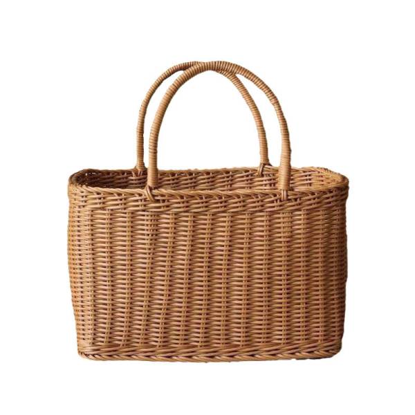 Woven laundry basket